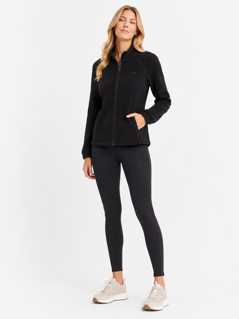 Women’s Black Full-Zip Fleece Jacket